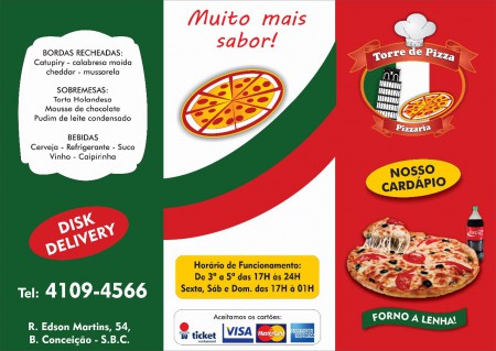 CARDÁPIO PIZZARIA PARTE 1